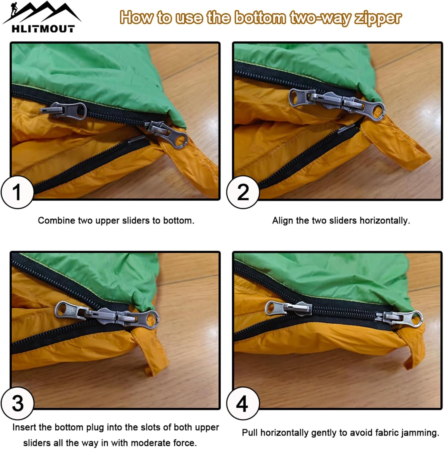 3-in-1 Lightweight Down Sleeping Bag for Adults and Teens - Image 4