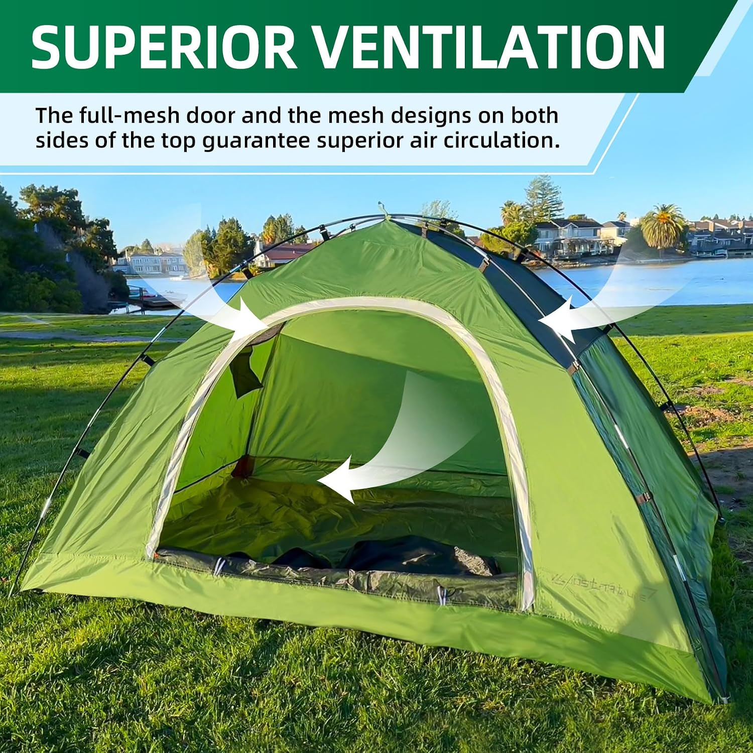 Clostnature Waterproof Camping Tent for 2 Person, 4 Person, Easy Setup Tent - Image 3