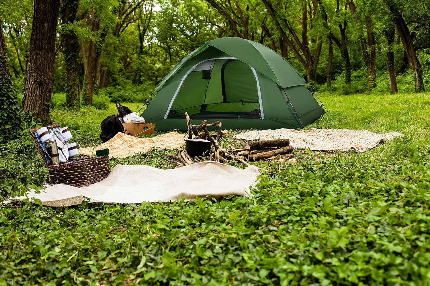 Clostnature Waterproof Camping Tent for 2 Person, 4 Person, Easy Setup Tent - Image 9